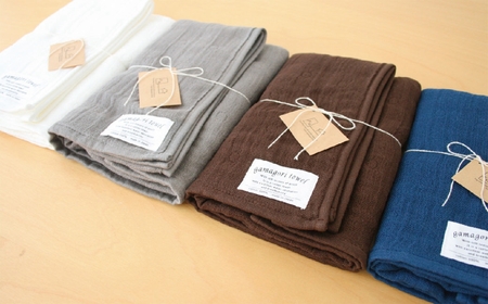 gamagori towel フェイスタオル_ネイビー【G0547】