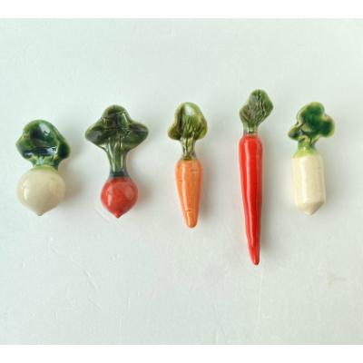 ふるさと納税 瑞浪市 イホシロ窯　手作り　野菜(根菜)箸置き5種類　gf424 |  | 01