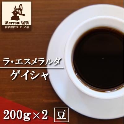 ふるさと納税 小郡市 コーヒー 世界最高峰の一つ ラ・エスメラルダ ゲイシャ 200g×2 豆[No5354-7028]