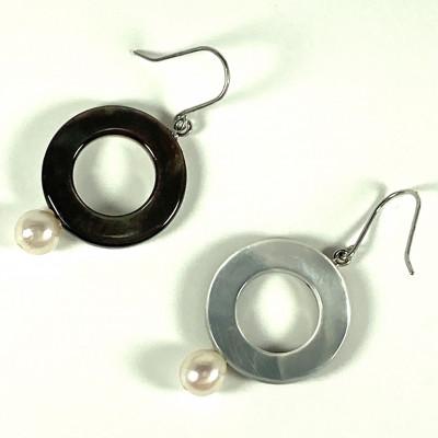 ふるさと納税 南国市 あこや真珠/黒蝶シェルピアス |  | 02