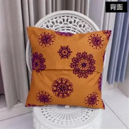 【自社縫製】カーテン生地残布を活用!ゆうあいのSDGsクッションカバー 約45×45cm タイプ12_雑貨   _【1508346】