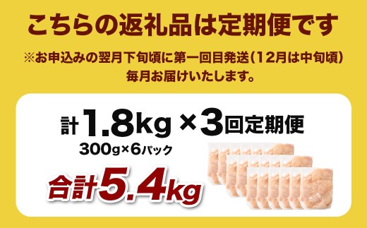 宮崎県産若鶏ムネ切身 1.8kg