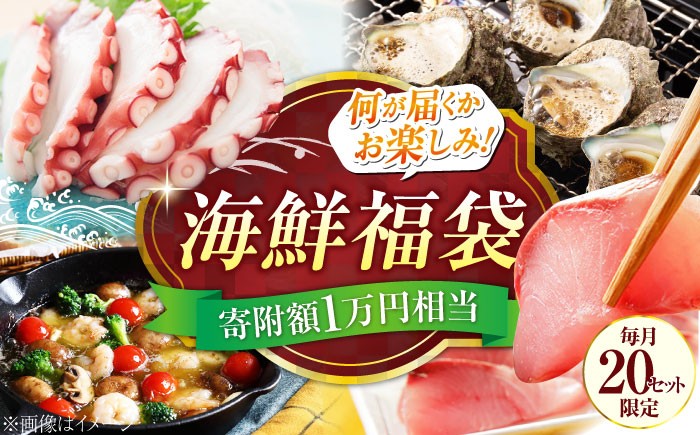 
            【何が届くかお楽しみ】旬の海の幸 福袋 寄附額1万円相当 魚介類 海産物 海鮮 刺身 広島 海鮮 魚介類 冷凍 水産加工品 海藻 鮮魚 さかな 刺身 詰め合わせ セット 小分け 海鮮丼 加工品 惣菜 刺身 真空パック 小分け タコ たこ 蛸 はまち ハマチ 魬 しらす シラス 料理 和食 時短 便利 ギフト 広島県産 人気 送料無料 江田島市/七宝丸 [XBY004]
          