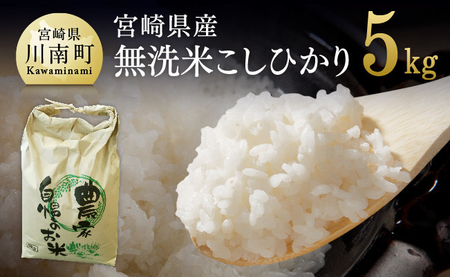 
            【令和7年産】宮崎県産米　黒木さんちの無洗米こしひかり5kg 【 米 お米 白米 精米 国産 宮崎県産 コシヒカリ 時短 】
          