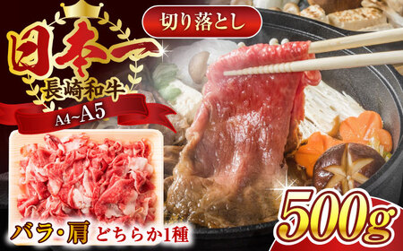 【A4~A5】長崎和牛 牛肉 切り落とし 500g 【株式会社 MEAT PLUS】[QBS005]