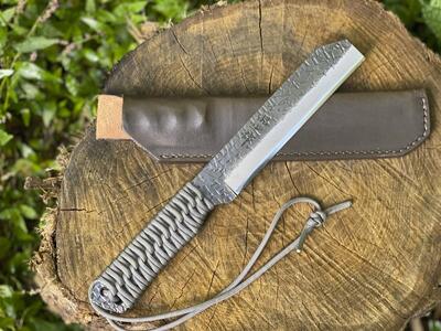 土佐鍛 焚き火遊び鉈 フルタング グレー | ナイフ アウトドアナイフ 狩猟 刃物 南国市