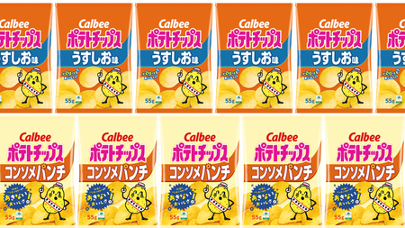 カルビー ポテトチップス レギュラー サイズ 2種類 詰め合わせ 16袋（ うすしお ／ コンソメ ）