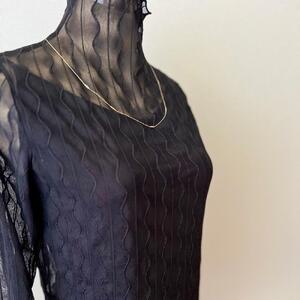 【K18イエローゴールド ラボダイヤモンドネックレス】0.315ct 15粒のダイヤを美しくデザインしたロングネックレス 長さ60cm K18-N005 ネックレス