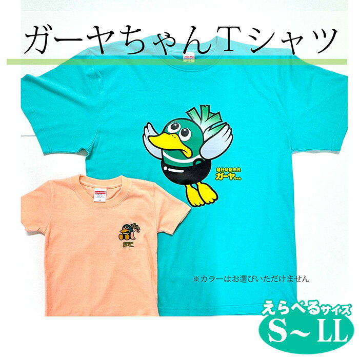 【ふるさと納税】プリントTシャツ（越谷市ご当地キャラクター） ／ プリントTシャツ 綿Tシャツ キャラクターTシャツ ガーヤちゃん ご当地キャラ ワケあり 在庫活用 エコ商品 SDGs 配慮 カジュアル 普段着 部屋着 ユニセックス 送料無料 埼玉県 No.339