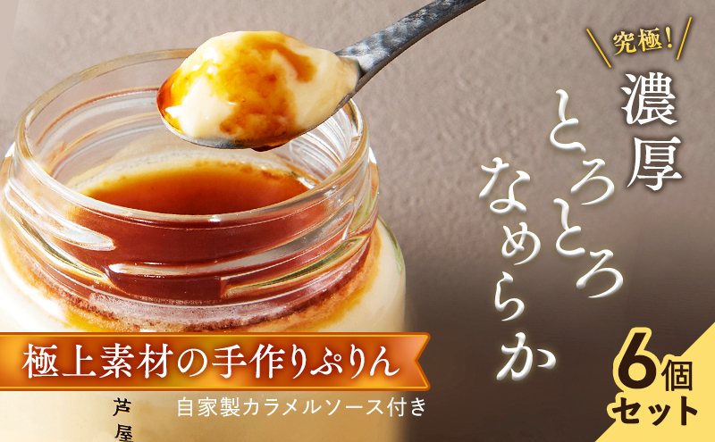 芦屋ぷりん カスタード 6個入 [プリン プディング スイーツ デザート お菓子 洋菓子 洋生菓子 ギフト 牛乳 卵 生クリーム カラメル オーガニック 芦屋 兵庫]