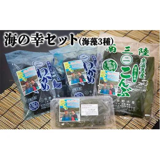 塩蔵わかめ・塩蔵こんぶセット 今野水産の海の幸 