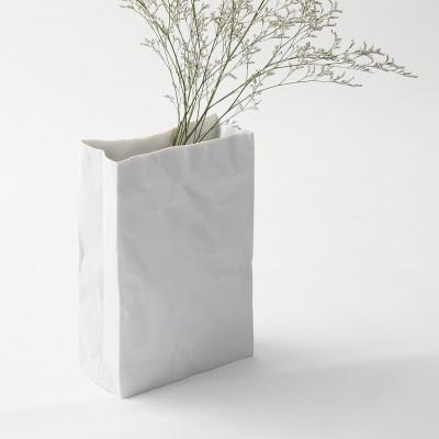 ふるさと納税 瀬戸市 【瀬戸焼】クリンクルスーパーバッグ#1 花器【セラミック・ジャパン】