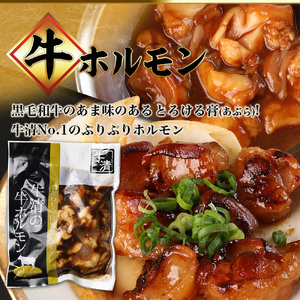 牛ホルモン 豚肉 計460g 自家製みそダレ漬け 【 ホルモン 】