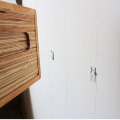 ふるさと納税 江別市 箱型飾り棚　小(和柄ブルー) 杉 北海道 KOTA 手作り 家具職人 モダン |  | 02