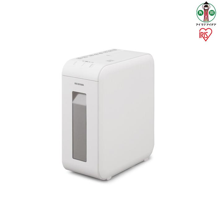【ふるさと納税】シュレッダー 家庭用 電動 静音 A4 パーソナルシュレッダー 12L 細断 10分連続使用 マイクロクロスカット 個人情報 書類 リモート 在宅 家 オフィス アイリスオーヤマ P4HMSV-W ホワイト | 新生活