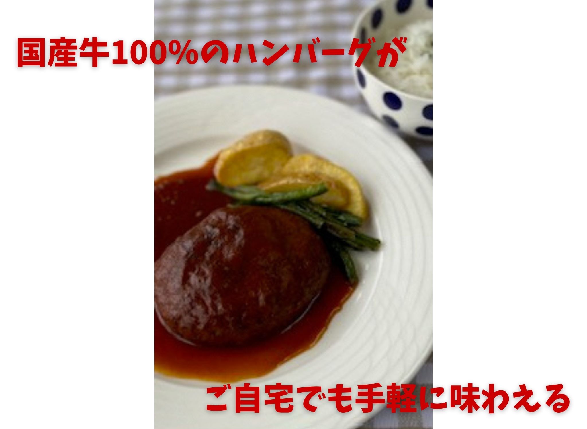 ミートフーズウスイ にこにこセット レストランハンバーグ＆煮込みハンバーグ 1T08011