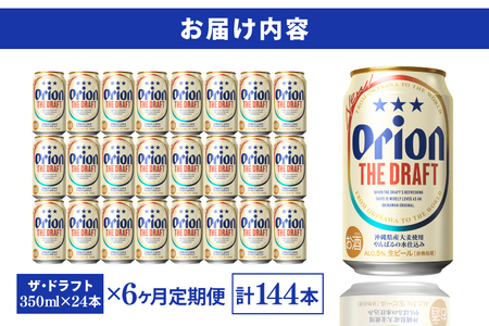 【定期便】【６ヶ月連続】〈オリオンビール社より発送〉ザ・ドラフト（350ml×24本）