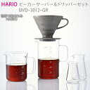 【ふるさと納税】＼レビューキャンペーン／HARIO コーヒー ビーカーサーバー&ドリッパーセット［BVD-3012-GR］｜ハリオ 耐熱 ガラス 食器 器 キッチン 日用品 キッチン用品 日本製 おしゃれ かわいい コーヒー V60 ドリッパー ドリップ 珈琲 ギフト プレゼント お祝 _BE53