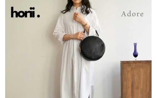 【horii.】 ラウンドバッグ "アドレ"  (147-3) PAGOT 本革 レザーバッグ レディースバッグ ショルダー ポシェット 受注生産