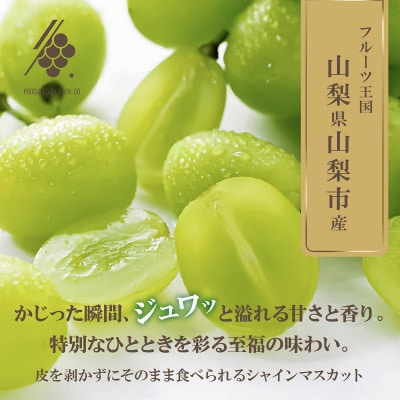 【2026年発送】 シャインマスカット 1房(約500g～600g) 【訳あり】【配送不可地域：離島・沖縄県】