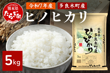 令和7年産 多良木町産 ヒノヒカリ 5kg  【 精米 お米 米 こめ ひのひかり ヒノヒカリ 白米 】 053-0508