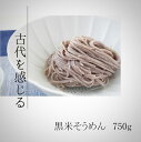 【ふるさと納税】黒米そうめん　750g