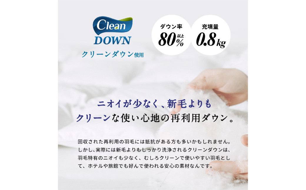 日本製 羽毛布団 シングルロング クリーンダウン(サンドベージュ／ブラウン／ブラック）