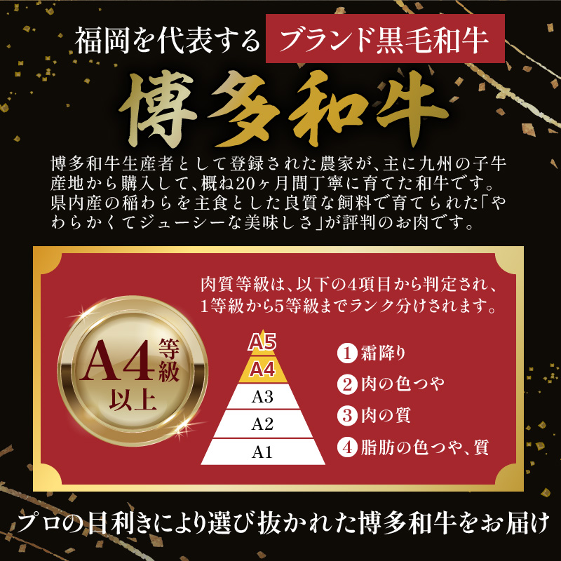 博多和牛切り落とし 500g×2パック 3回定期便 _Tk062 3回定期便
