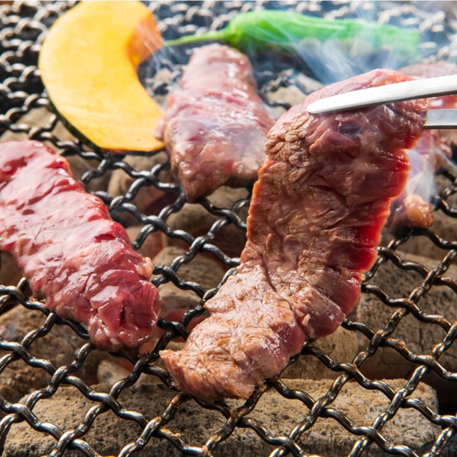 ＜山樹＞「牛ハラミ」焼肉用（タレ付）500g