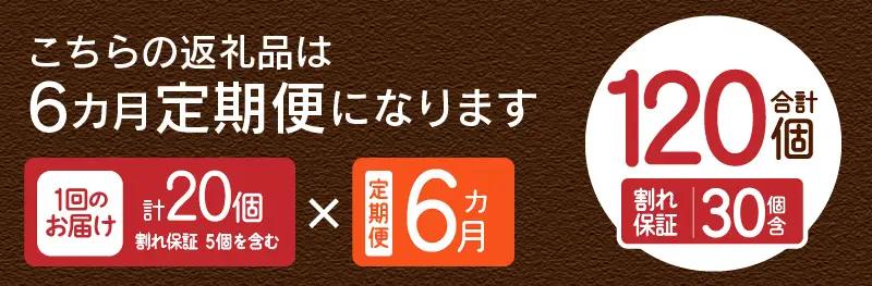 【6ヶ月定期便】忍野の平飼い卵20個×6回 ※割れ保証含む 卵