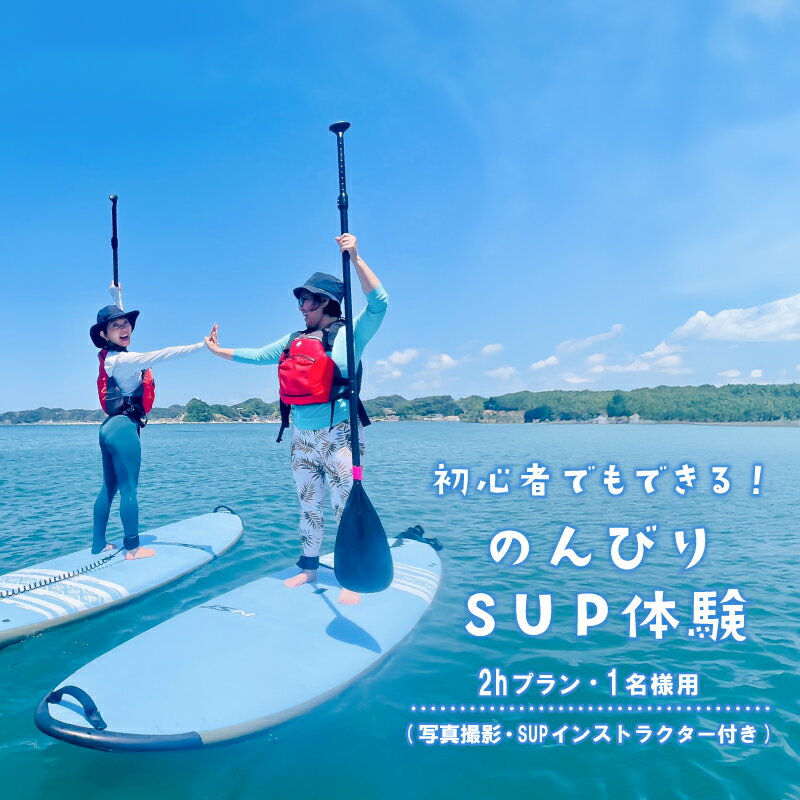 【ふるさと納税】初心者でもできる！のんびりSUP体験 2Hプラン 写真撮影 SUPインストラクター付き 1名用 千葉県 南房総市 体験チケット 予約制 初心者可 海 水上散歩 自然 景色 心地よい 海岸 アウトドア スポーツ マリンスポーツ 送料無料