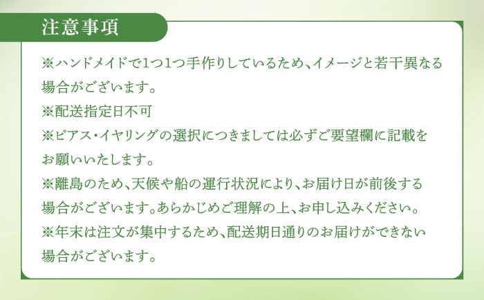 黄金鬼百合の 耳飾り 【合同会社かもめ】《対馬市》 ピアス イヤリング 百合 花 耳飾り アクセサリー [WBP014]