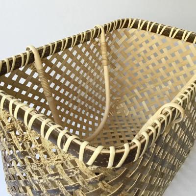 ふるさと納税 四万十市 【ハンドメイド】竹細工 虎竹四ツ目買い物篭 |  | 03