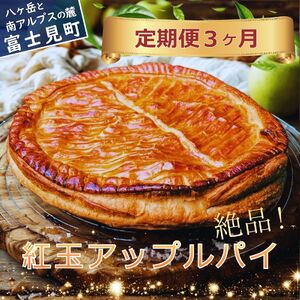 【 定期便 3ヶ月連続お届け 】 紅玉アップルパイ １個（合計３個）【冷凍便】 | アップルパイ カントリーキッチンベーカリー