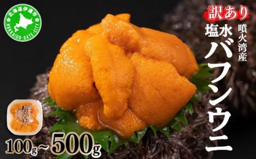 
            訳あり 北海道 噴火湾産 塩水 バフンウニ 100g~500g
          