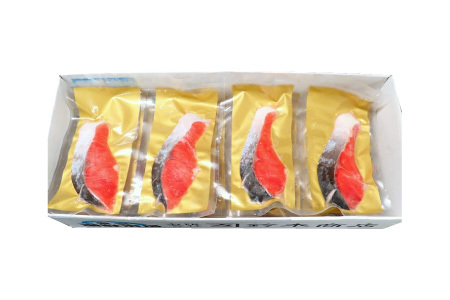 根室海鮮市場＜直送＞無添加天然熟成紅鮭1切(約80g)真空×15P A-28242