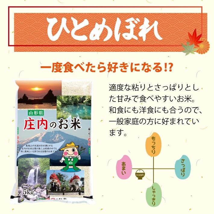 遊佐産ひとめぼれ5kg(令和7年産米)