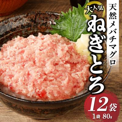 ふるさと納税 焼津市 メバチまぐろのみ使用!!ネギトロ(80g×12袋)(a10-507) |  | 01