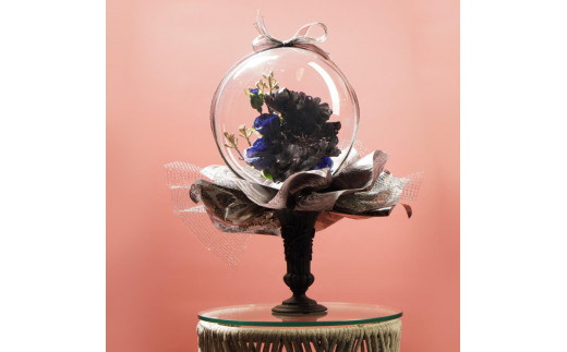 
フラワーバルーン「漆黒＆ブルー」
