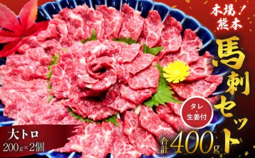 馬刺しセット 大トロ 400g