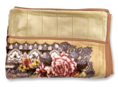 洗える マイヤー衿付合わせ毛布 シングルサイズ(約140×200cm) BSM-123 [1166]