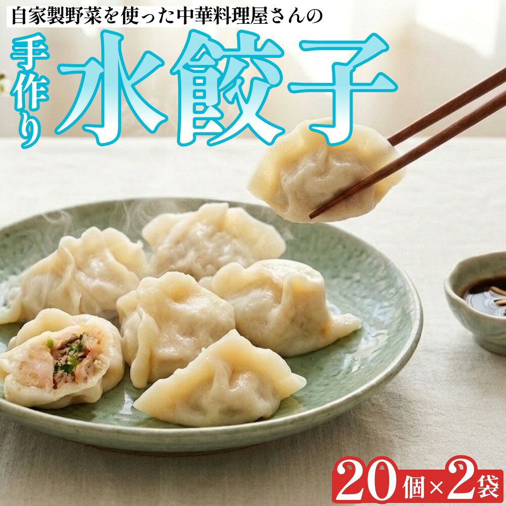 【ふるさと納税】自家製野菜を使った中華料理屋さんの手作り水餃子 40個 （20個×2袋）