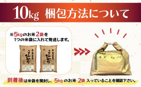 【新米先行受付】令和6年産 2年連続特A評価!千葉県産コシヒカリ10kg（5kg×2袋） E001