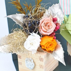 節分福豆 [お花の升とリアル鬼] 手作りキット・親子で作れる動画付き【0329】