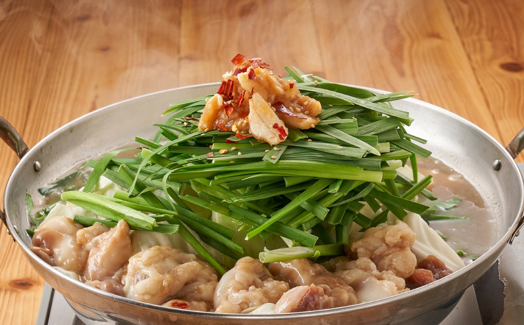 【もつ鍋+炎のもつ鍋】国産牛 長崎 もつ鍋 セット (醤油味+辛みそ付醤油味) 細麺付 各2～3人前×2セット 