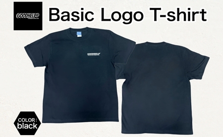 GOODHELP Basic Logo T-shirt black Tシャツ 半袖  洋服 ファッション ストリート ストリート感 ユニセックス スリーブTシャツ ティーシャツ ストリートカルチャー ブラック 黒 シンプル スタイリッシュ 送料無料 神奈川県 寒川町