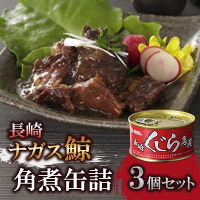 ふるさと納税 川棚町 ナガスくじら角煮缶詰 約150g×3個セット(川棚町)