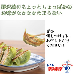 野沢菜漬け ぎょうざ 4袋[56粒×4袋] / テンホウ 冷凍 餃子 大容量 信州 長野県 諏訪市 諏訪 [21-32]