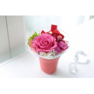 ふるさと納税 北上市 プリザーブトフラワー「赤い贈り物」 1個