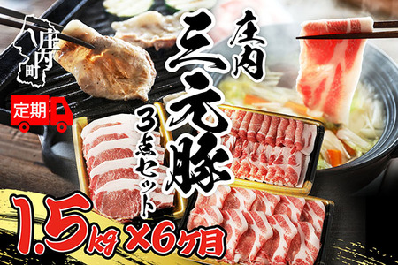 ＜6月中旬発送＞庄内三元豚6か月定期便！（入金期限：2025.5.25）